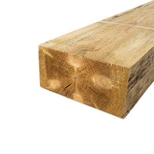 Brown Treated UC3 Softwood Sleeper, 200 x 100mm x 2.4m - 70% PEFC Certified